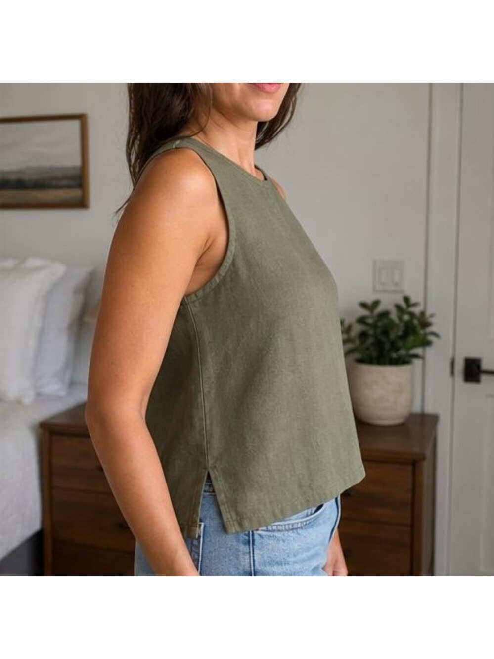 Rust V Neck Top - Picture 3 of 6